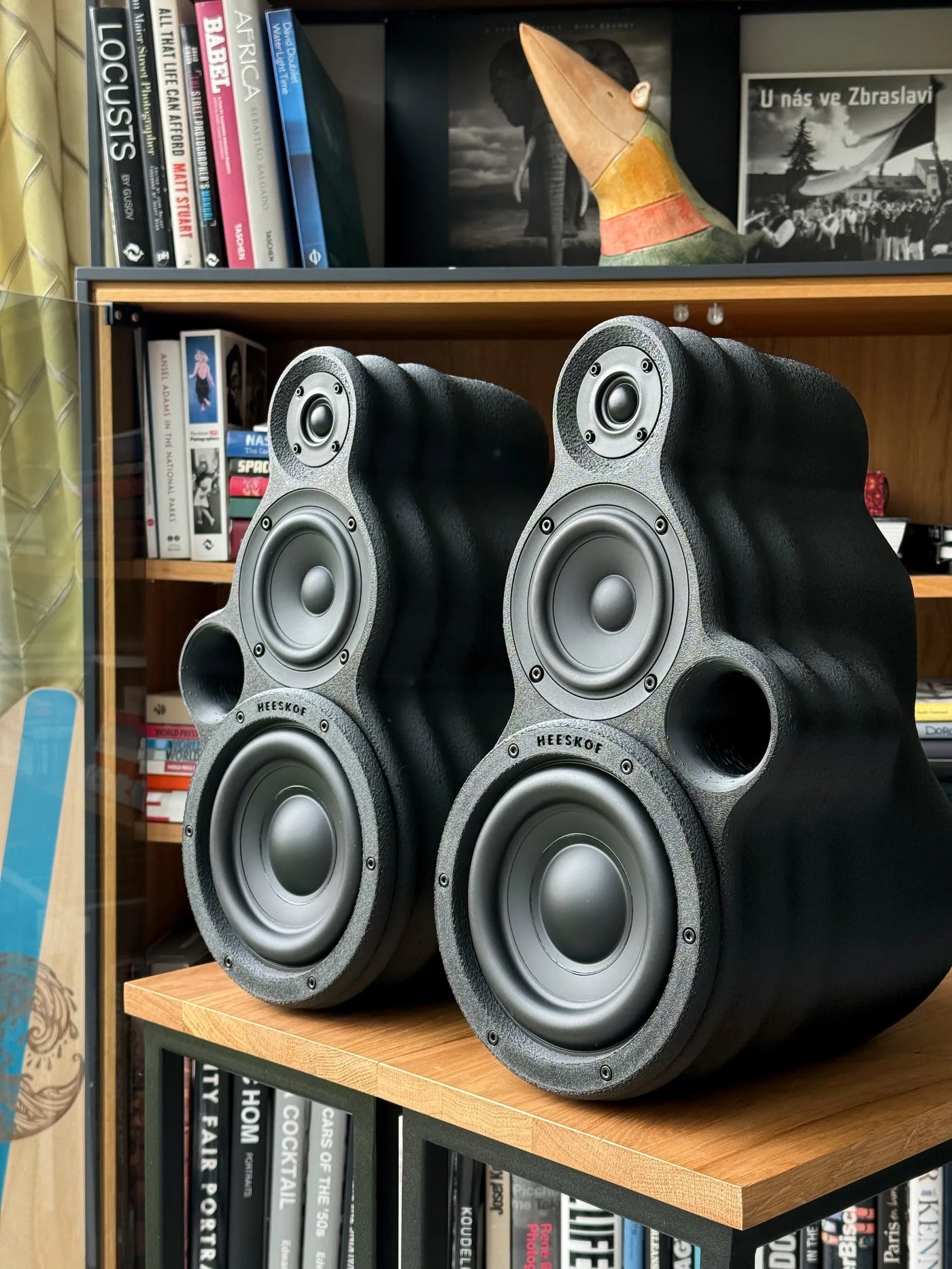 One seamless shell. Nothing to rattle, flex or colour the sound.